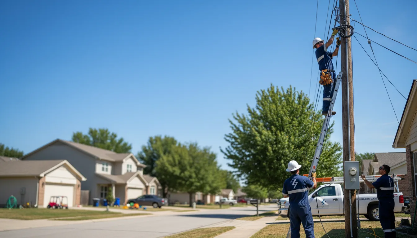 Residential electrician providing installation services in Rachel, WV